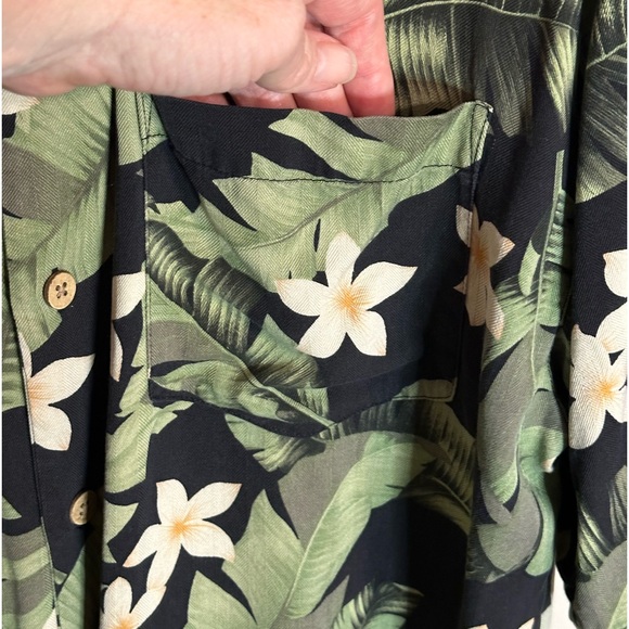 Jamaica Jaxx Silk Button Down Short Sleeve Hawaiian Shirt Floral XXL - Picture 6 of 6